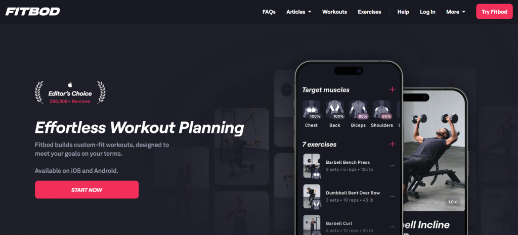 FitBod Dashboard