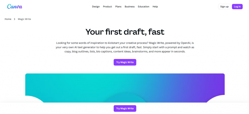 Canva dashboard