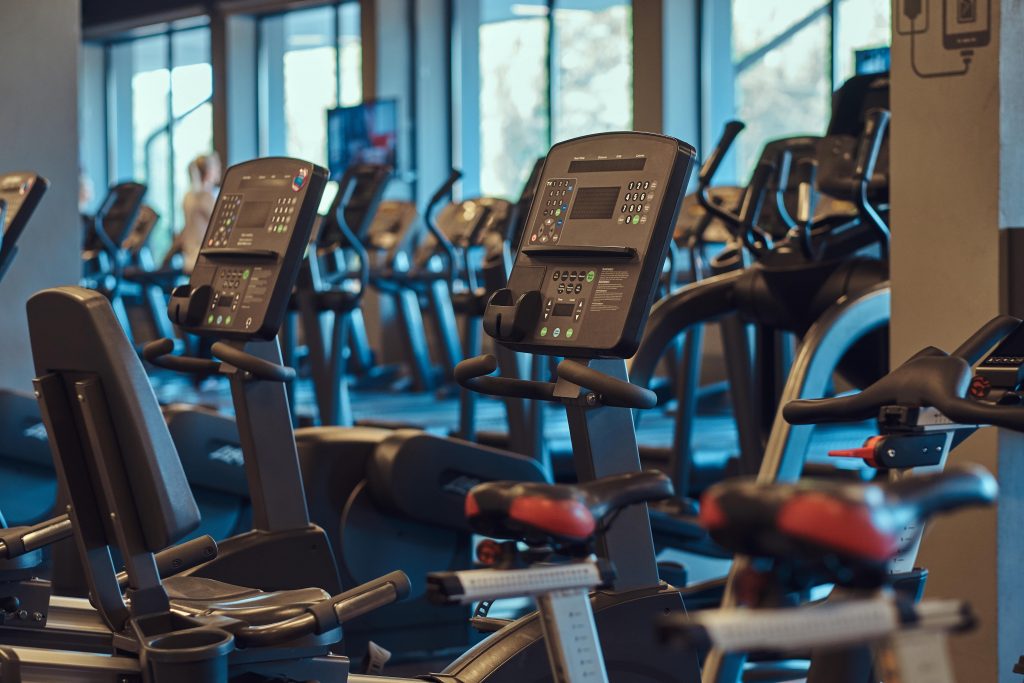 Modern gym equipment