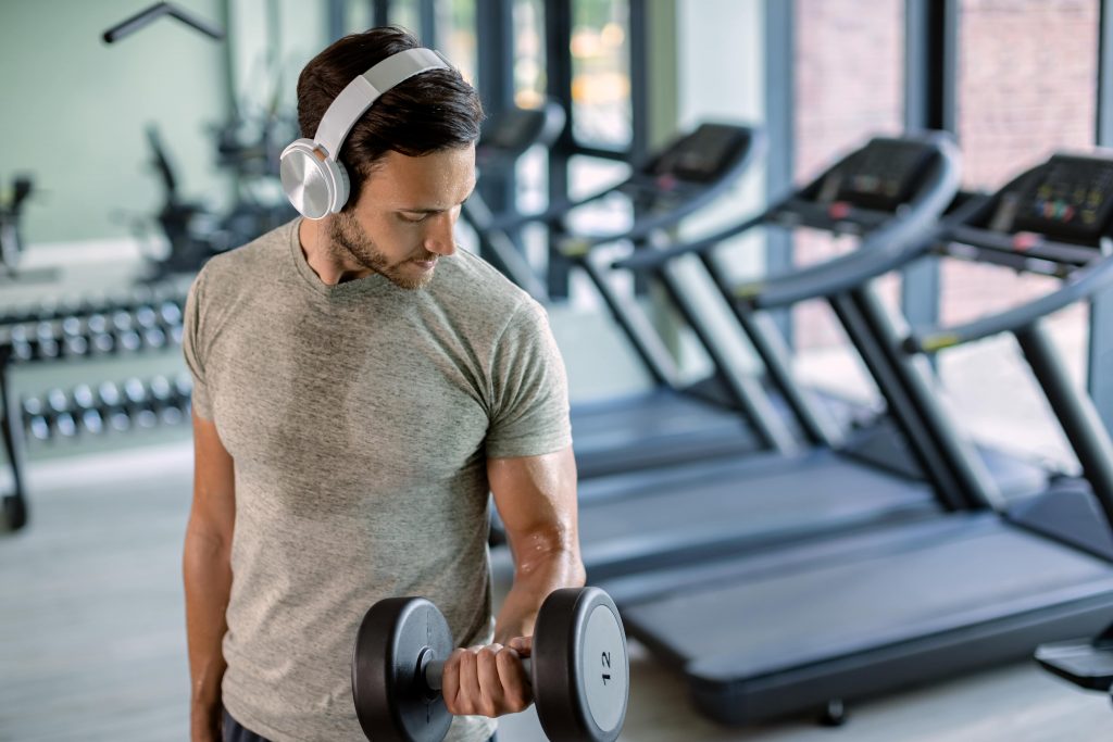 Personal trainer at the gym